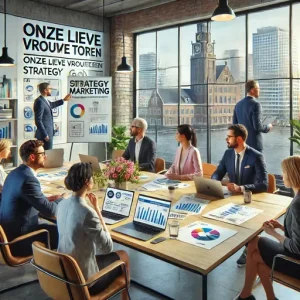 Online Marketing Bureau Amersfoort. De Scène Toont Een Divers Team Dat Marketingdoelen Bespreekt Met