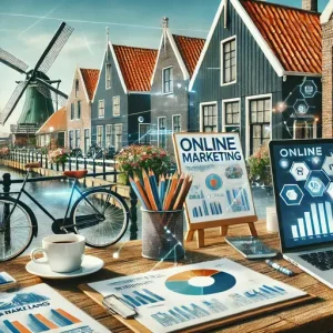 Online Marketing Bureau Brabant, Nederland. De Afbeelding Moet Een Creatieve Brainstormsessie Met Grafieken, N